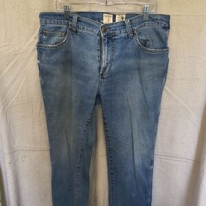 Red Head Men's Size 36x32 Classic Boot Cut Jeans. Minor Fraying And Stains